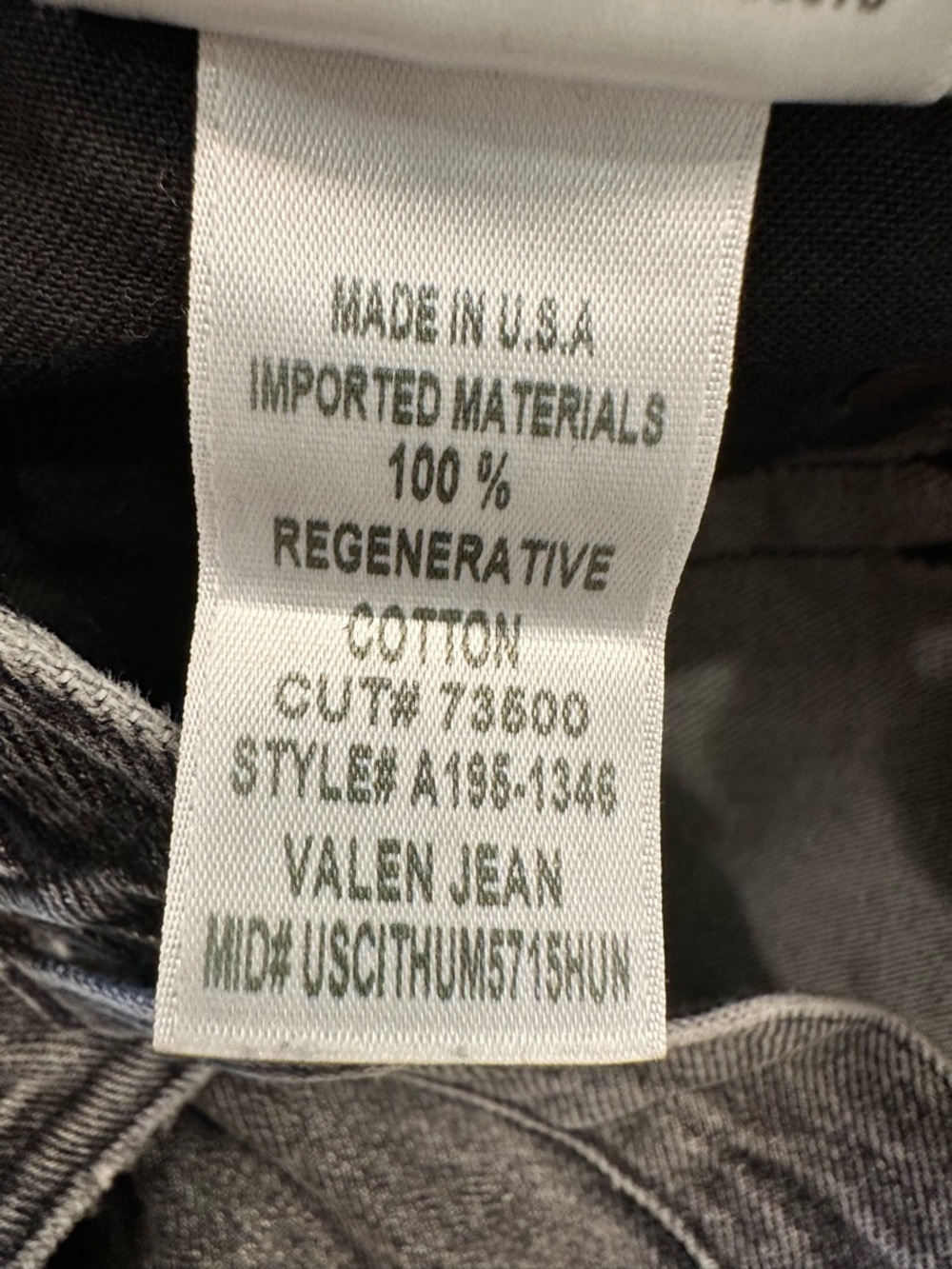 AGOLDE Valen Mid Rise Straight Leg Jeans Gray Wash Size 26 - Picture 6 of 6